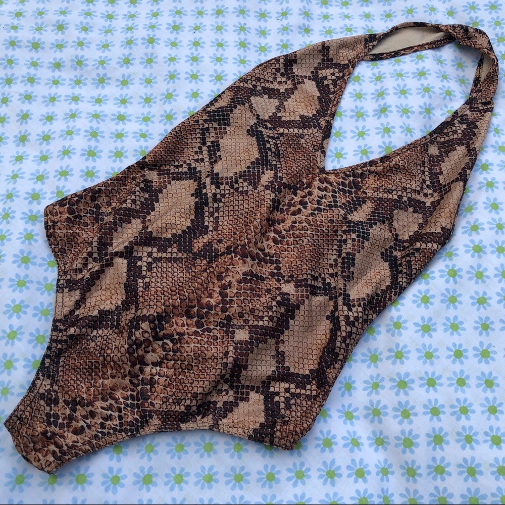 Snakeskin bodysuit